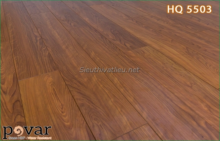 SÀN GỖ POVAR HQ5503 8MM MÀU NÂU