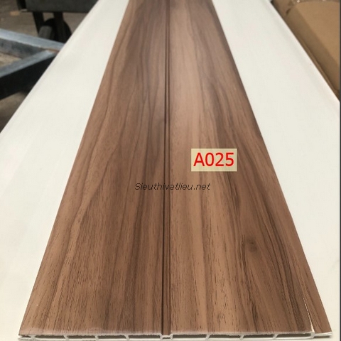 Lam nhựa 2 sóng giá rẻ 2ST-025 vân gỗ màu nâu