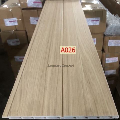 Lam nhựa 2 sóng giá rẻ 2ST-026 vân gỗ màu kem