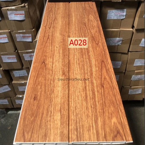 Lam nhựa 2 sóng giá rẻ 2ST-028 vân gỗ màu nâu