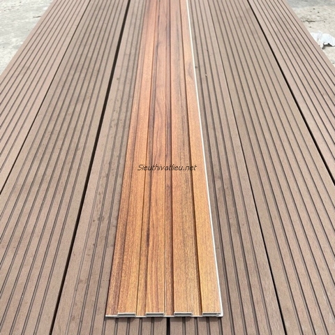 Lam nhựa 4 sóng 4ST-004 vân gỗ màu nâu