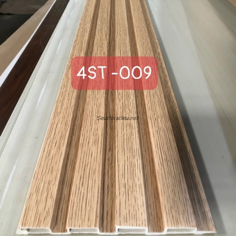 Lam nhựa 4 sóng 4ST-009 vân gỗ màu vàng