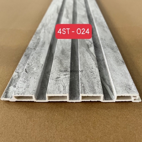 Lam nhựa 4 sóng 4ST-024 vân đá màu xám