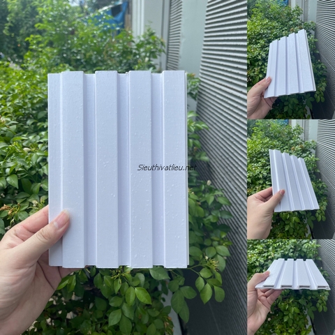 Lam nhựa 4 sóng 4ST-063 vân vải màu trắng