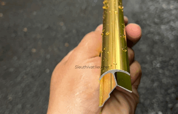 Nẹp nhôm ốp góc bo tròn MY10