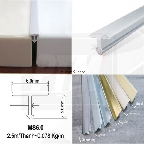 Nẹp nhôm T6