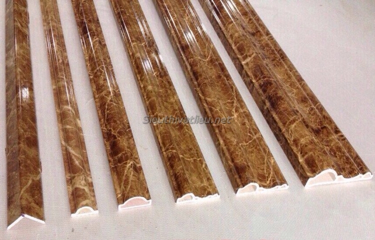 Phào chỉ PS vân đá màu nâu