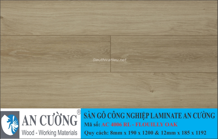 Sàn gỗ laminate An Cường vân gỗ AC-4006-RL