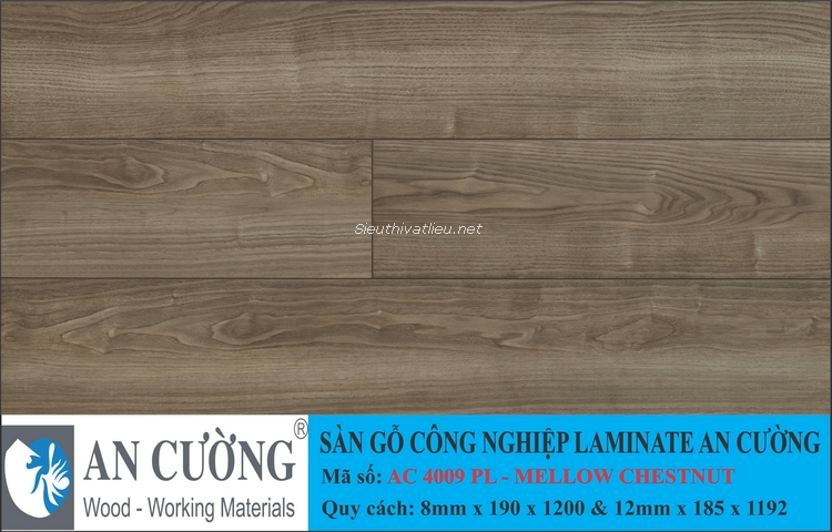 Sàn gỗ laminate An Cường vân gỗ AC-4009-PL