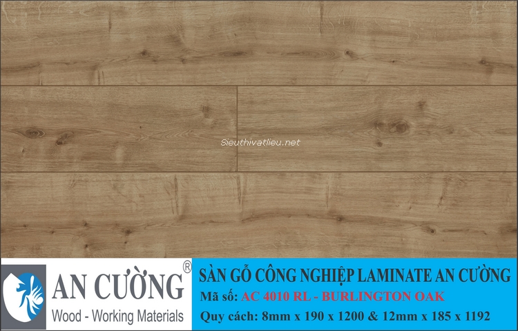 Sàn gỗ laminate An Cường vân gỗ AC-4010-RL