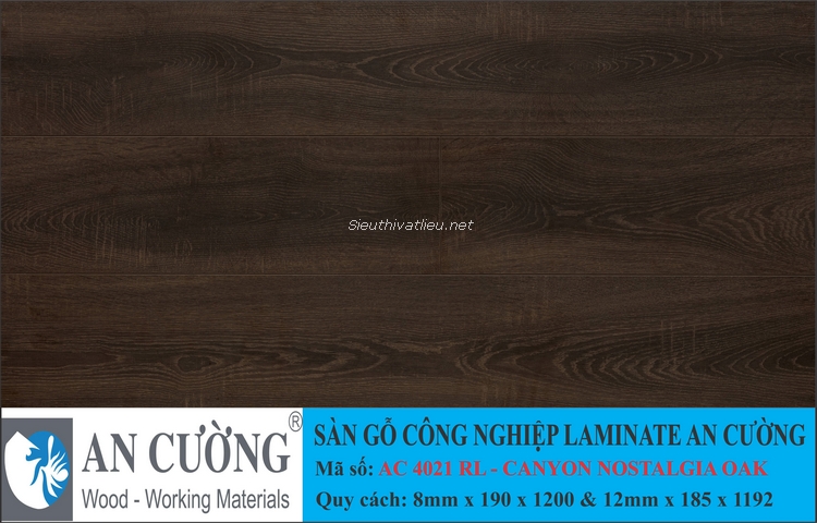 Sàn gỗ laminate An Cường vân gỗ AC-4021-RL