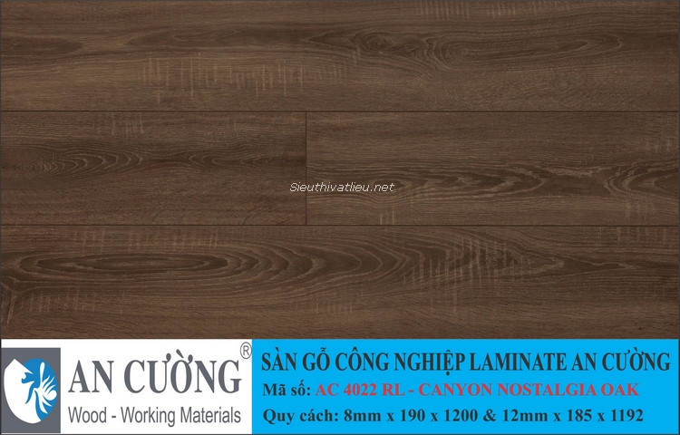 Sàn gỗ laminate An Cường vân gỗ AC-4022-RL