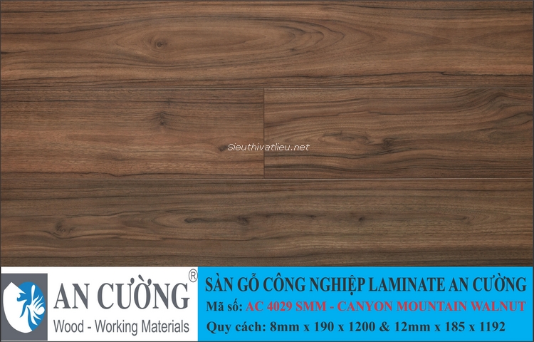 Sàn gỗ laminate An Cường vân gỗ AC-4029-SMM