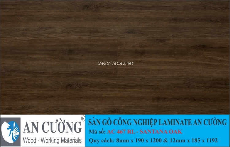 Sàn gỗ laminate An Cường vân gỗ AC-467-RL