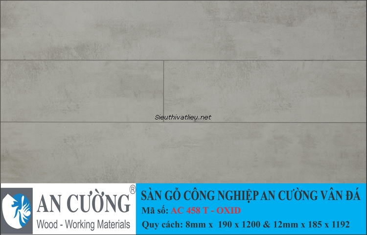 Sàn gỗ laminate An Cường vân đá AC-458-T