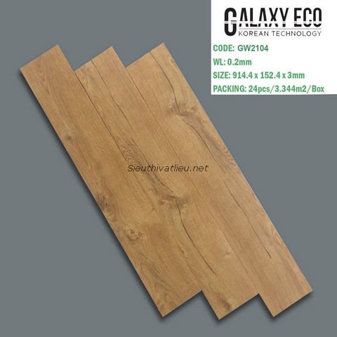 Sàn nhựa dán keo vân gỗ Galaxy Eco GW2104