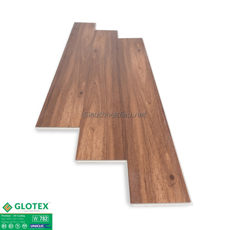 Sàn nhựa hèm khóa Glotex 7mm W782