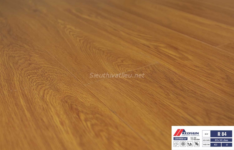 Sàn gỗ Redsun 8mm R84 bản nhỏ