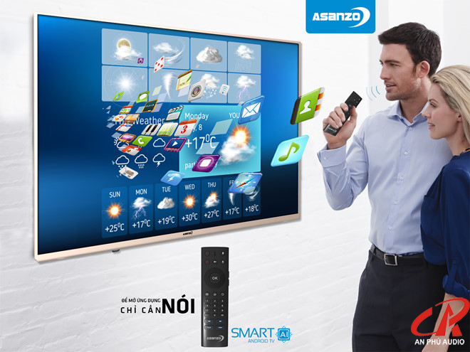Tính năng Voice Search trên smart TV Asanzo 4K 50AU5900