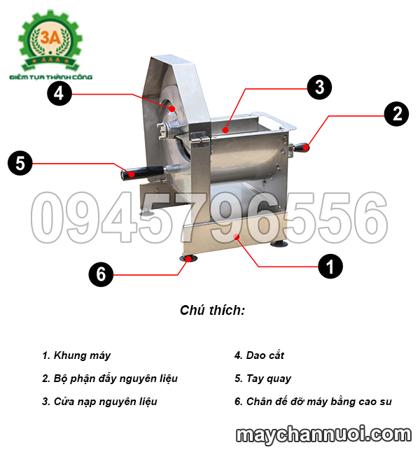 cấu tạo dụng cụ thái lát rau củ quả đa năng 3A