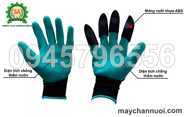 cấu tạo găng tay làm vườn đa năng 3A
