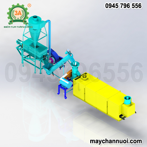 Dây chuyền sản xuất cám viên