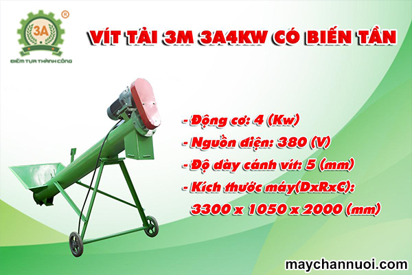 Vít tải 3M 3A4kw có biến tần