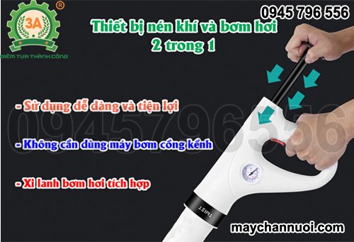 Dụng cụ thông tắc khí nén 3a