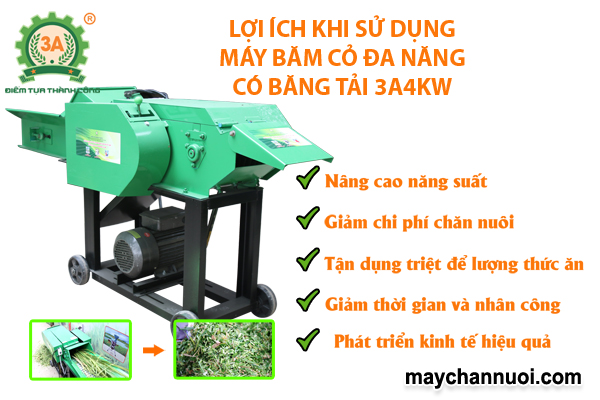 Máy băm cỏ đa năng 3A4Kw