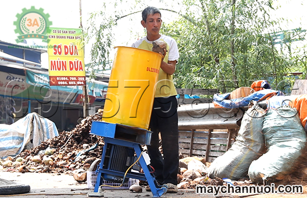 máy xay quả dừa