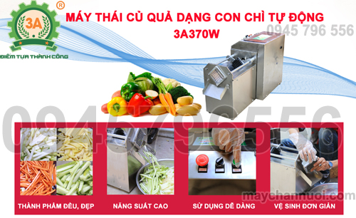 Máy cắt củ quả lát con chì 3A370W