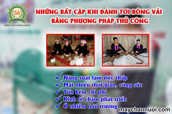 Những bất cập của việc đánh tơi bông bằng phương pháp thủ công