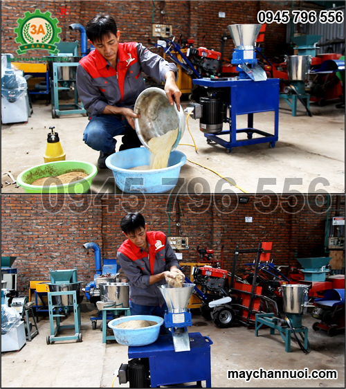 máy ép cám viên trục đứng