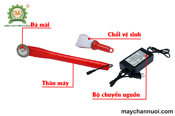 Cấu tạo của Máy mài dao chuyên nghiệp thái thịt, cá 3A550W