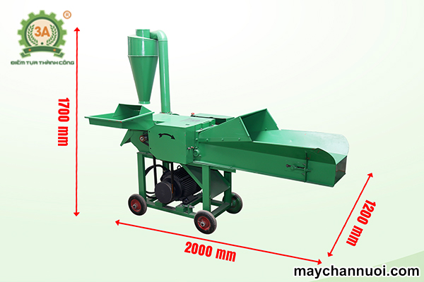 Máy nghiền ngô, băm cỏ chăn nuôi đa năng 3A5,5Kw