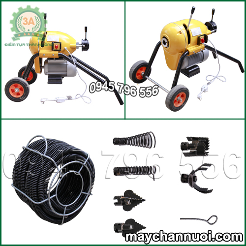 Máy thông tắc lò xo