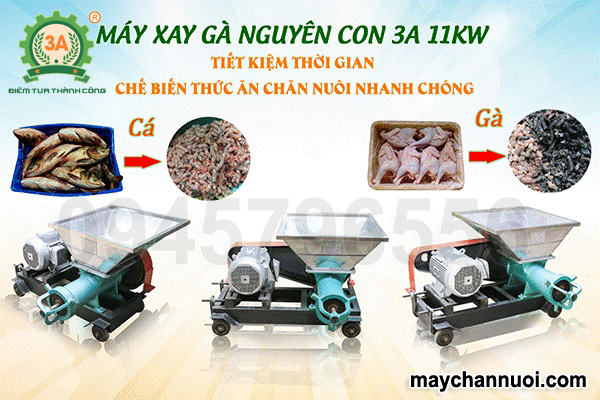 Máy xay cá nguyên con 3A