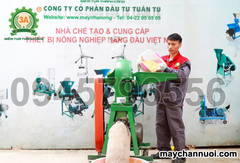 máy xay vỏ trấu, ngô hạt