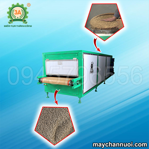 Máy được thiết kế 12 thanh gia nhiệt