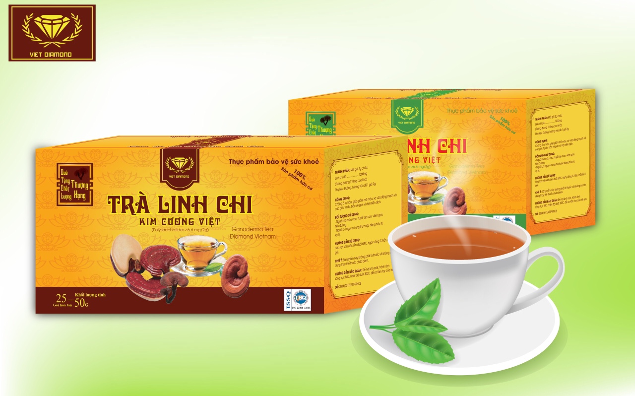 TRÀ LINH CHI KIM CƯƠNG VIỆT - GANODERMA TEA
