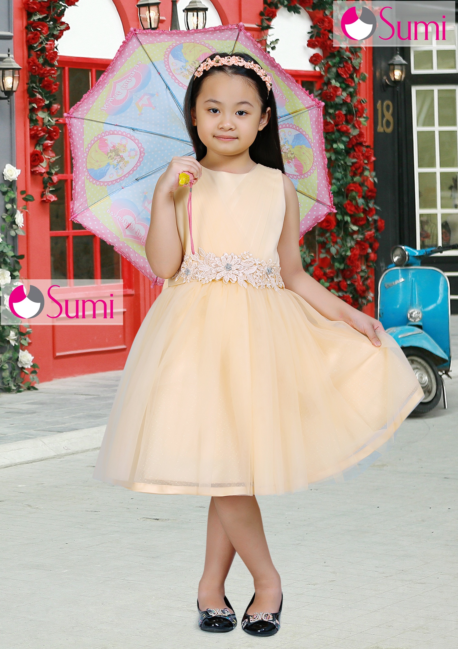 Đầm công chúa Ruby cho bé gái