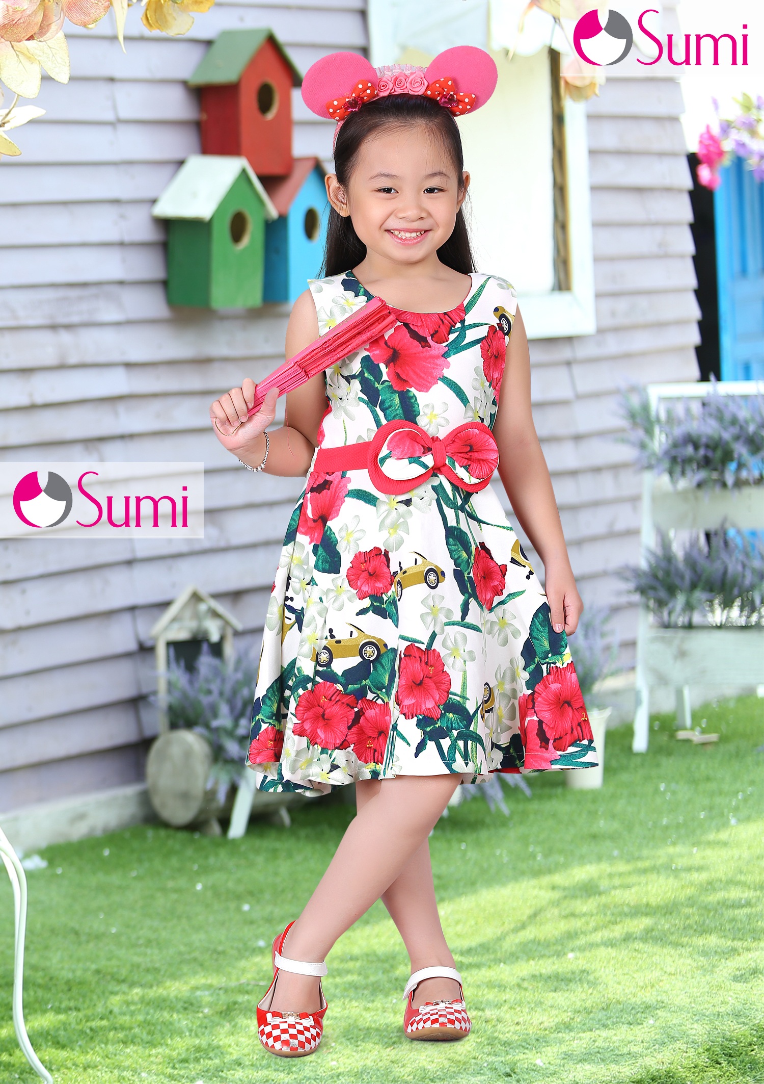 Đầm dạo phố SUMI sắc hoa rực rỡ