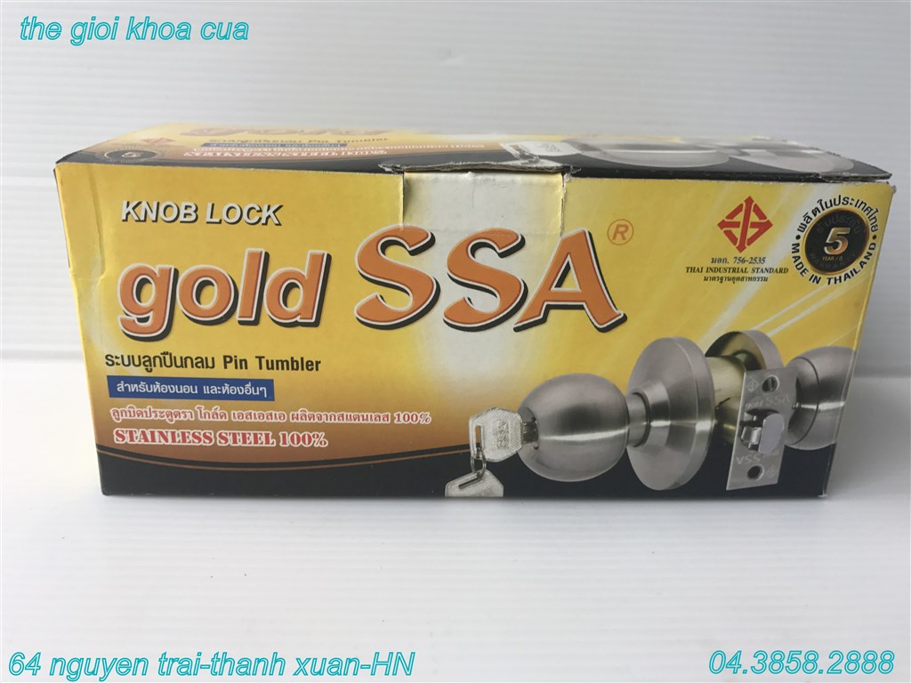 khóa nắm tròn nhập khẩu Thái Lan Gold SSA 4
