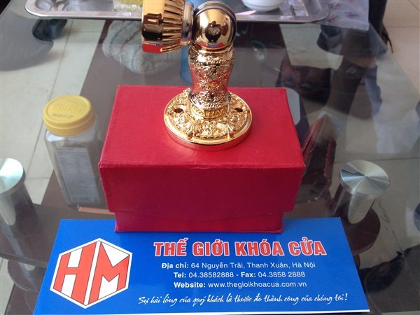 Hít cửa đồng mạ vàng 3