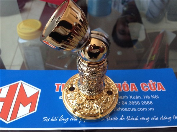 Hít cửa đồng mạ vàng