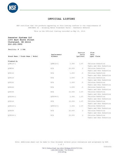 Bộ lọc nước uống SenWater QCS318-L System USA (Ảnh 14)