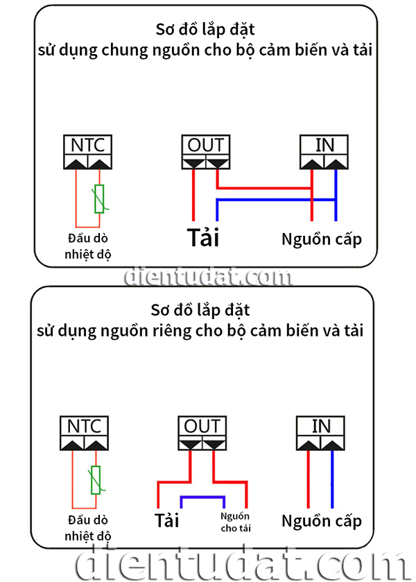 Sơ đồ đấu dây bộ điều khiển nhiệt độ