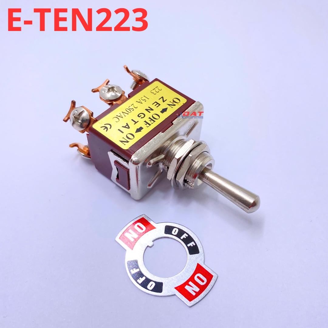 Công Tắc Gạt 6 Chân E-TEN223 Tự Nhả Bật Lại