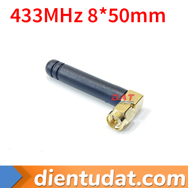 Angten Lora 433MHz 3dBi SMA Đực 8*50mm