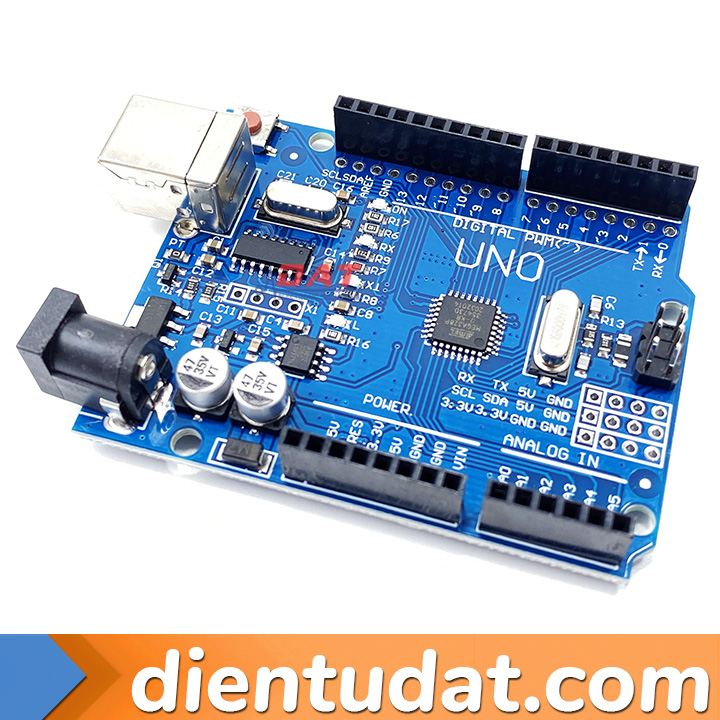 Arduino Uno R3 SMD - Chip Dán - Kèm Dây Cáp